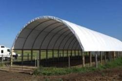 30'Wx40'Lx15'H hoop storage canopy